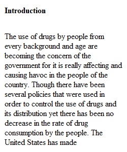Case Study 2: Policy Regarding Drugs